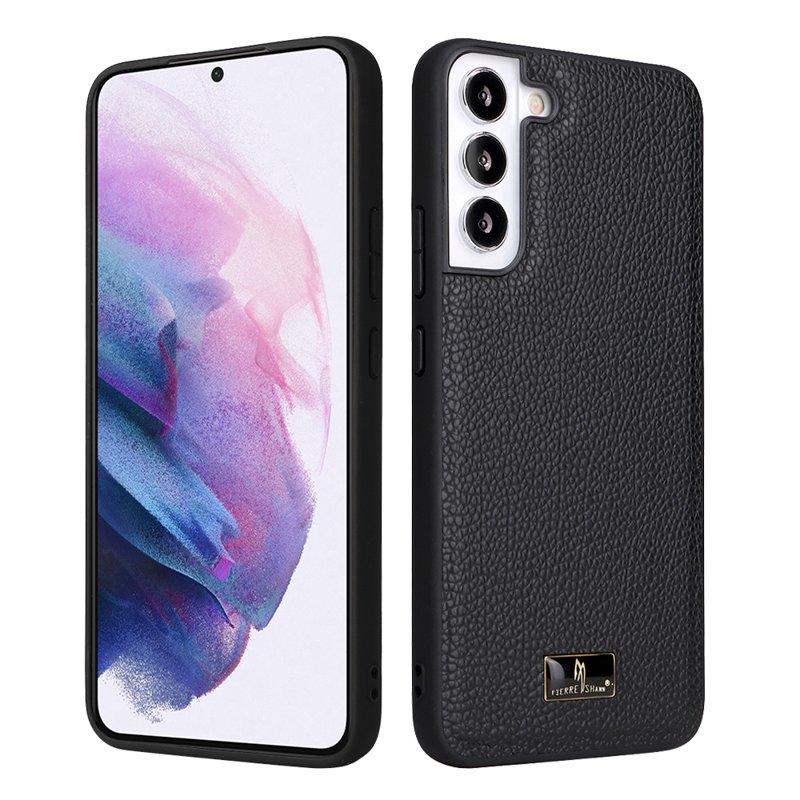 FIERRE SHANN för Samsung Galaxy S22 5G fodral - KonstLäder - Vit