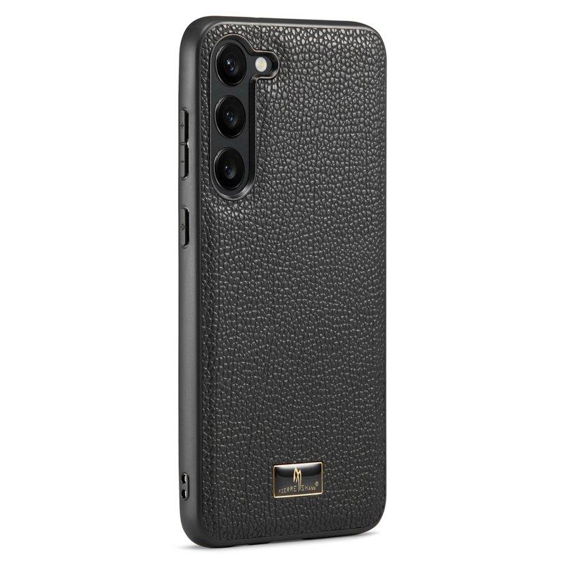 FIERRE SHANN för Samsung Galaxy S23 Fodral KonstLäder - Vit