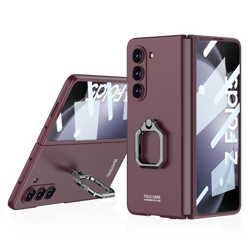 GKK Fodral för Samsung Galaxy Z Fold5 5G - Hård PC - Vinröd