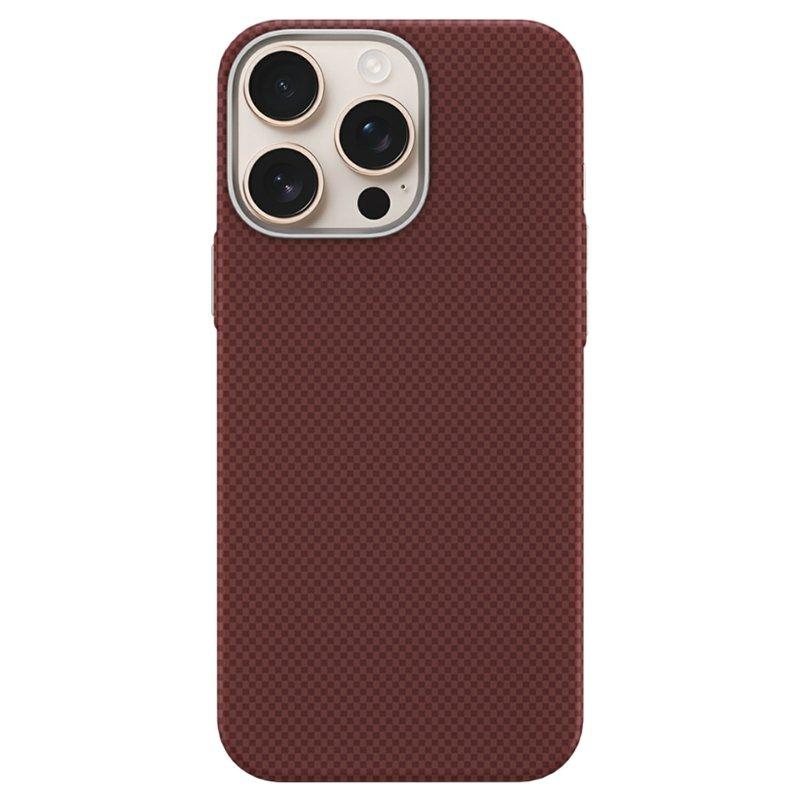 GKK iPhone 16 Pro Fodral MagSafe PC + TPU Ultra Tun - Röd