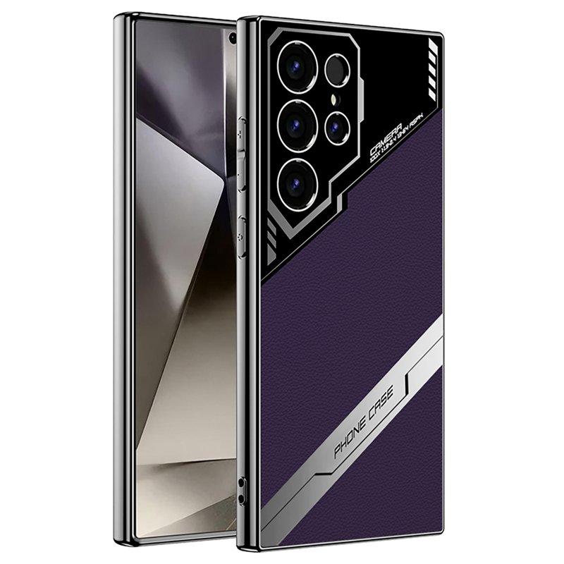 GKK Samsung Galaxy S23 Ultra Fodral KonstLäder - Titan Lila