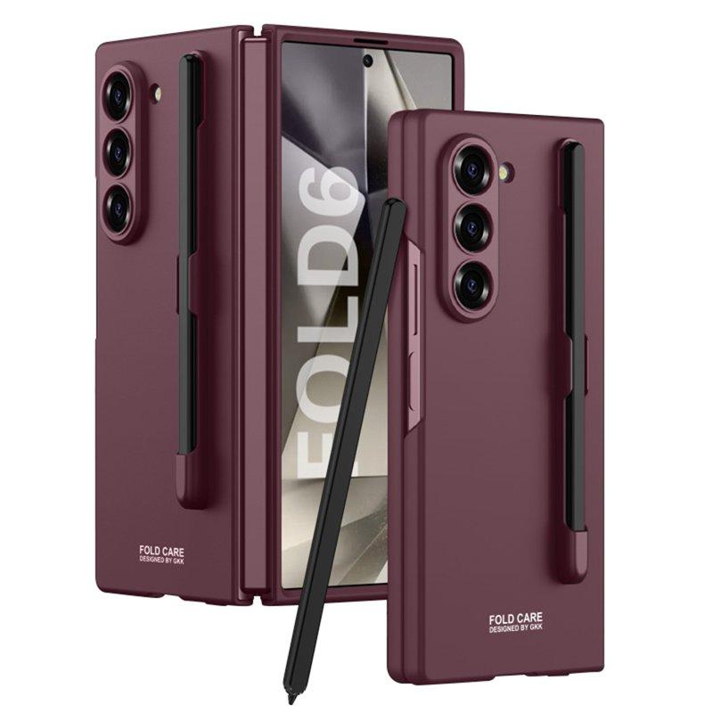 GKK Samsung Galaxy Z Fold6 Fodral Anti-Drop PC - Vinröd