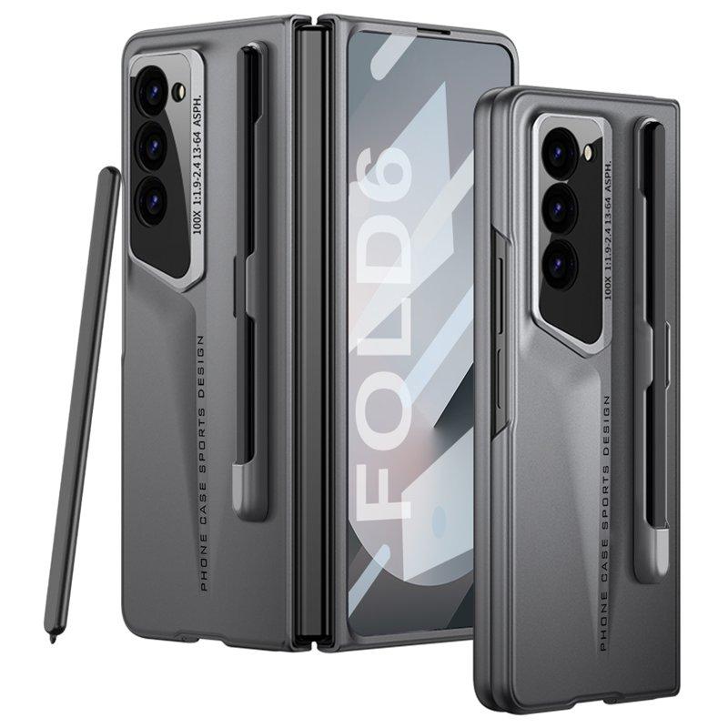 GKK Samsung Galaxy Z Fold6 Fodral Anti-Drop PC+PU - Grå