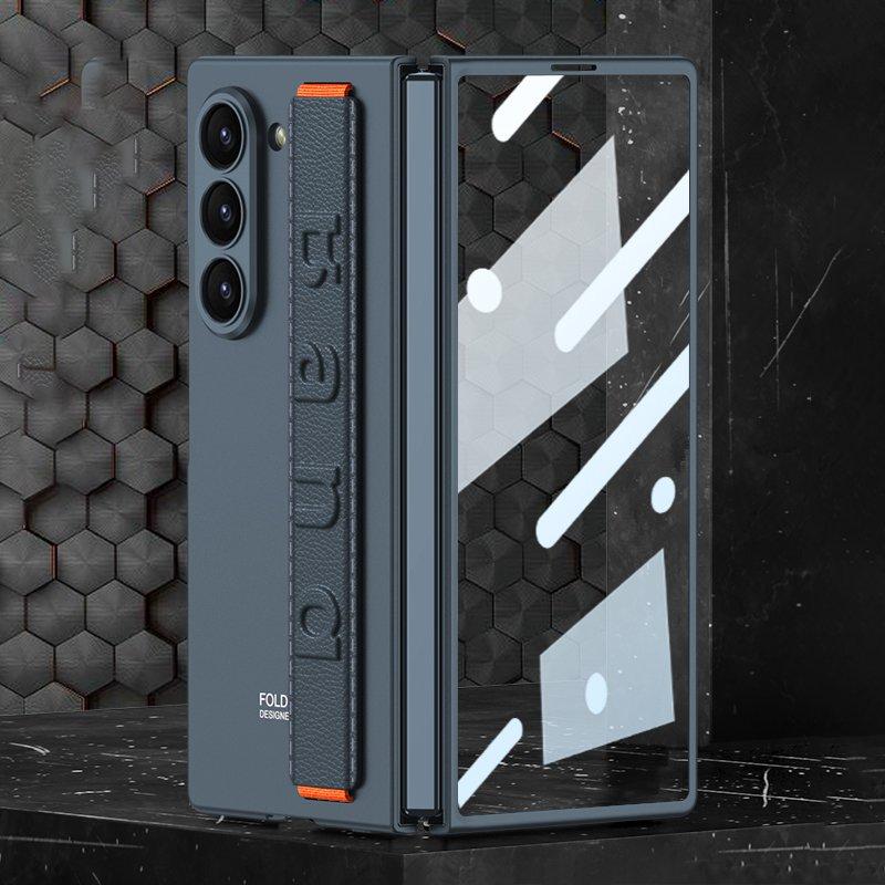 GKK Samsung Galaxy Z Fold6 Fodral - Hård PC med skärmskydd - Grön