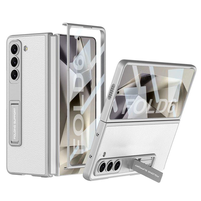 GKK Samsung Galaxy Z Fold6 Fodral Shockproof PC+PU - Silver