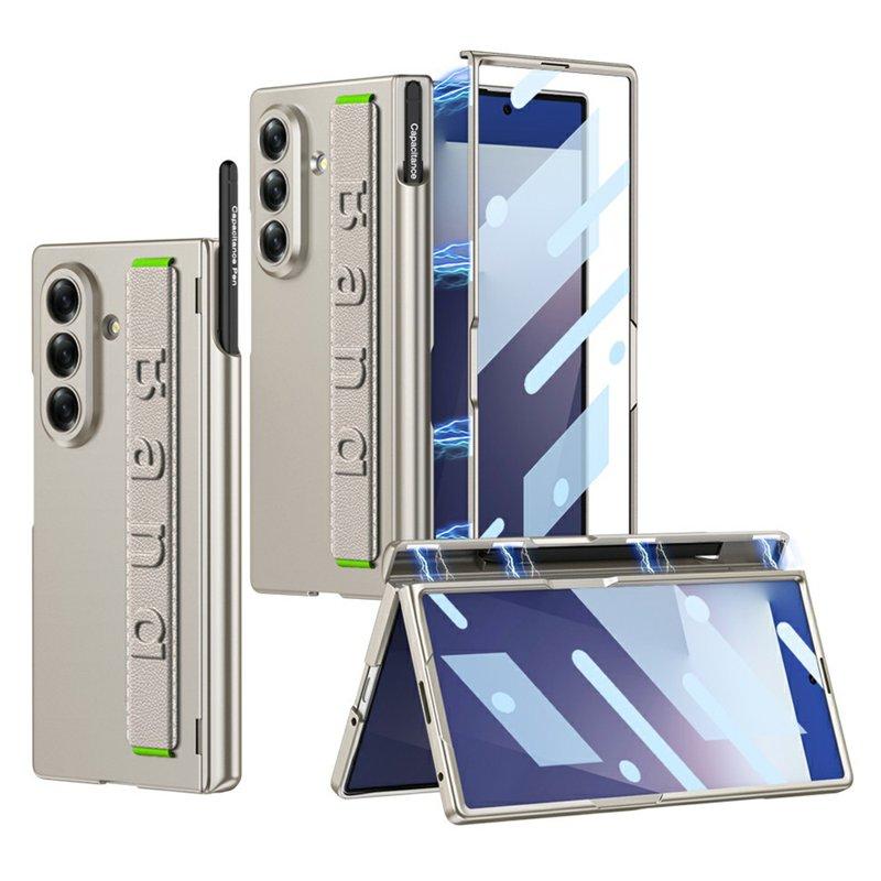 GKK Samsung Galaxy Z Fold7 Fodral Magnetisk Hinge - Grå