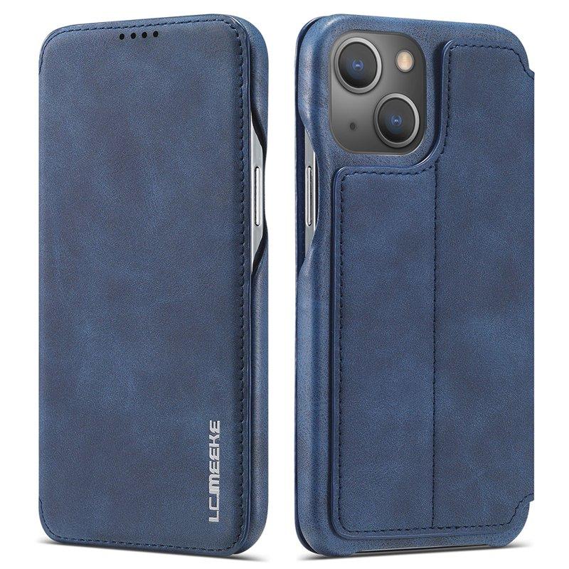 LC.IMEEKE iPhone 13 Fodral KonstLäder - Blå