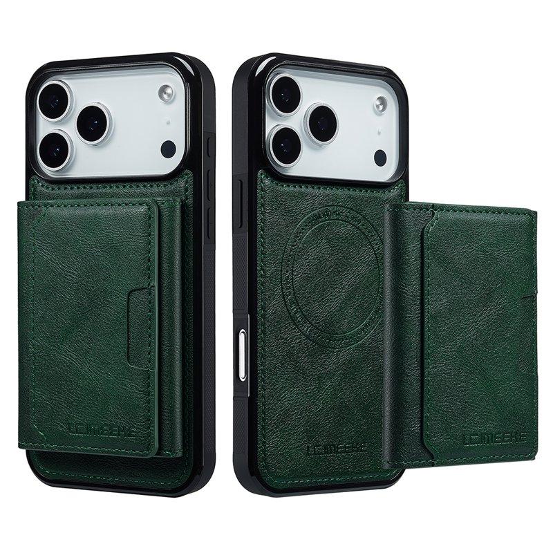 LC.IMEEKE L5 iPhone 17 Pro Fodral KonstLäder - Grön