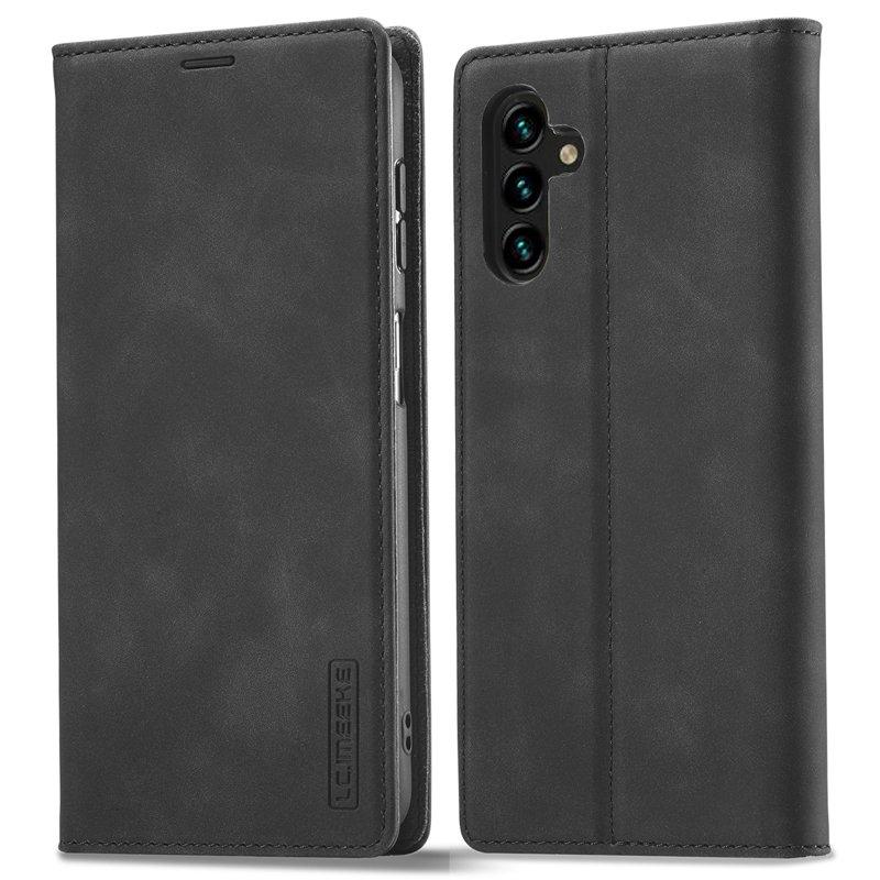 LC.IMEEKE Samsung Galaxy A13 Plånboksfodral Konstläder - Svart