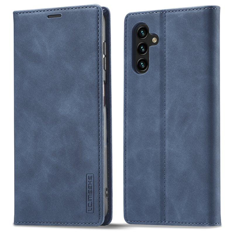 LC.IMEEKE Samsung Galaxy A16 Konstläder Plånboksfodral TPU+PU Flip - Blå
