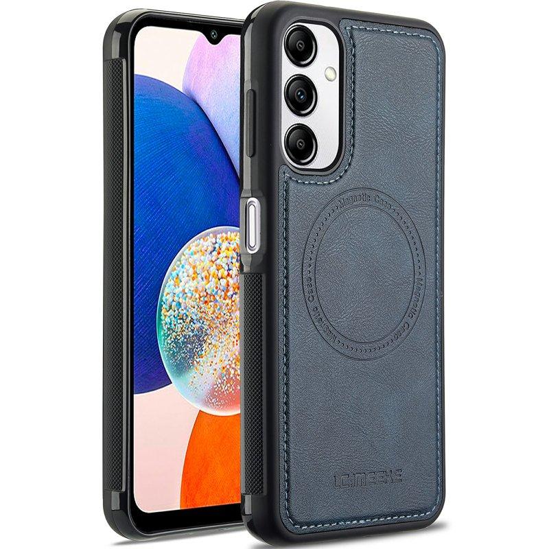 LC.IMEEKE Samsung Galaxy A34 5G Fodral KonstLäder - Blå