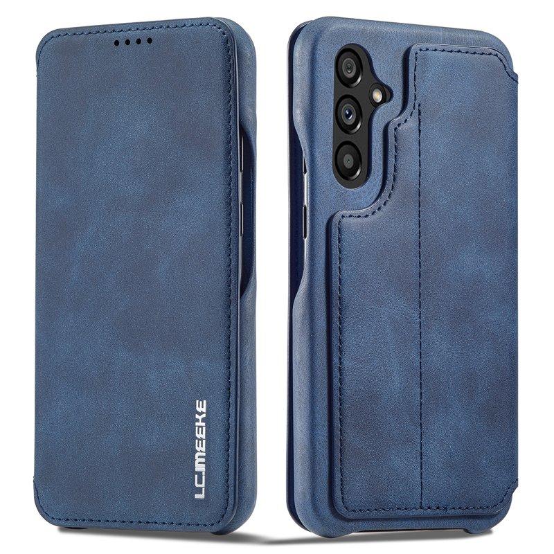 LC.IMEEKE Samsung Galaxy A54 5G Fodral KonstLäder - Blå