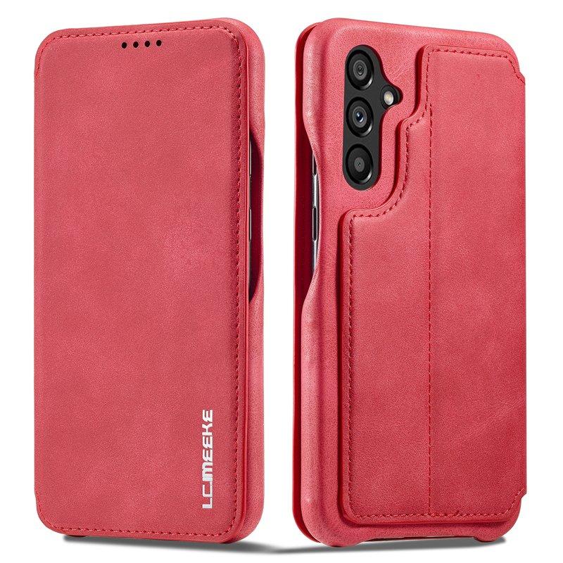 LC.IMEEKE Samsung Galaxy A54 5G Fodral KonstLäder - Röd