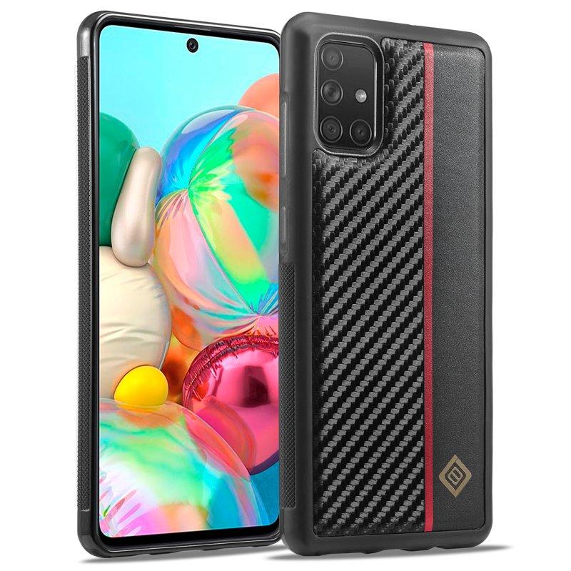 LC.IMEEKE Samsung Galaxy A71 Fodral PU Läder - Svart