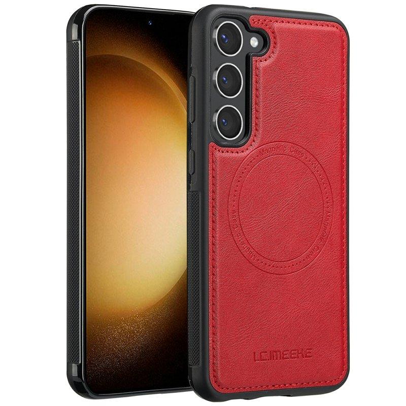 LC.IMEEKE Samsung Galaxy S23+ Fodral KonstLäder - Röd