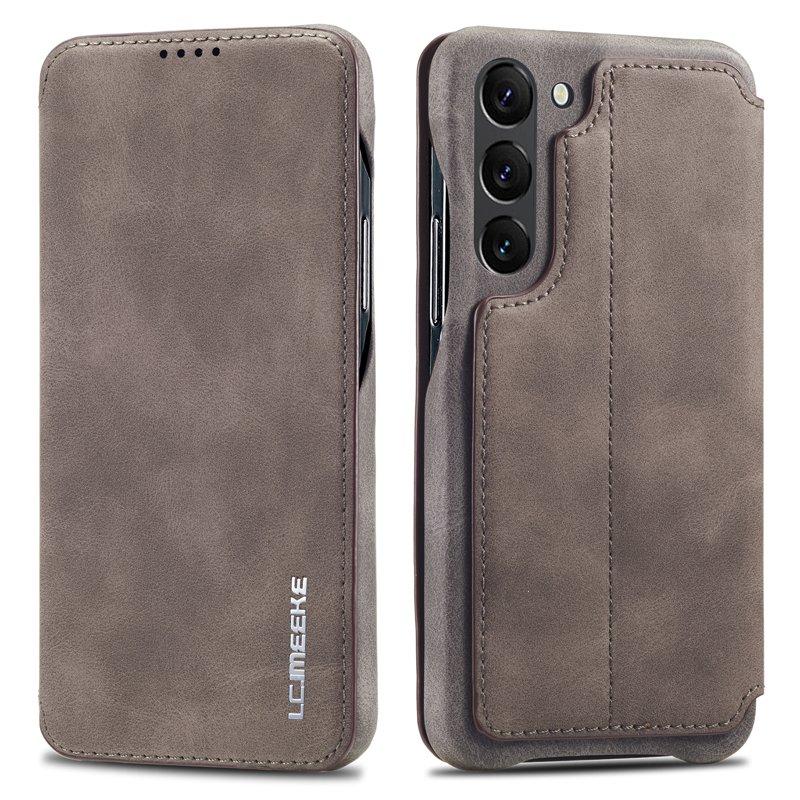 LC.IMEEKE Samsung Galaxy S23+ Fodral KonstLäder - Brun