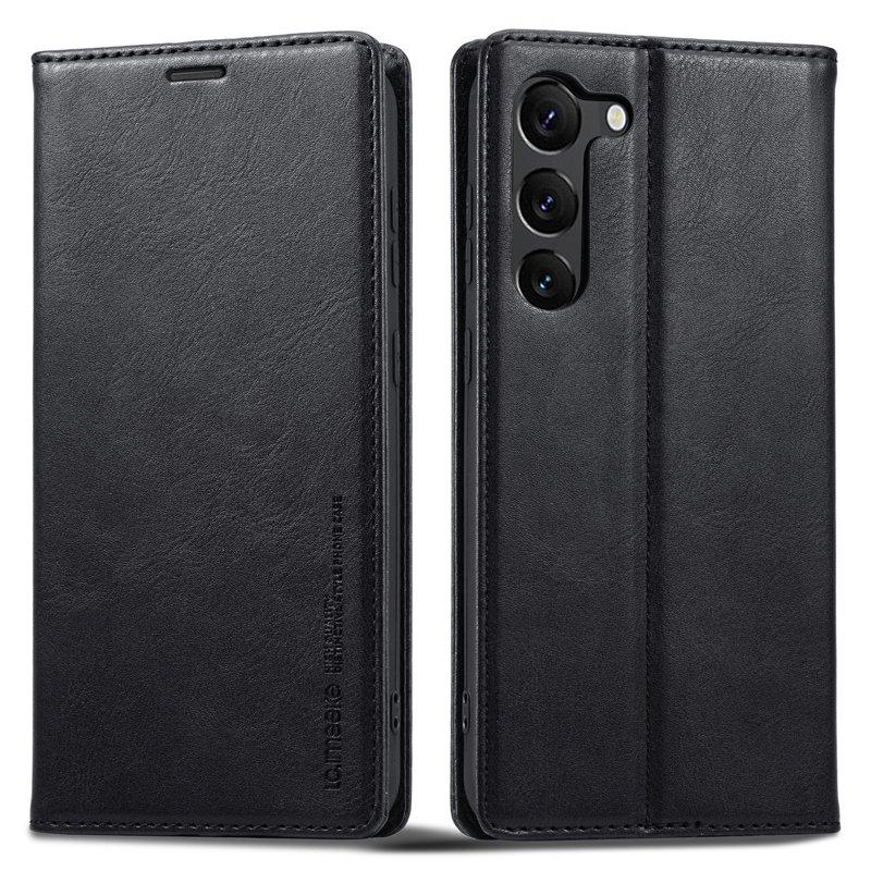 LC.IMEEKE Samsung Galaxy S23+ Plånboksfodral Konstläder - Svart