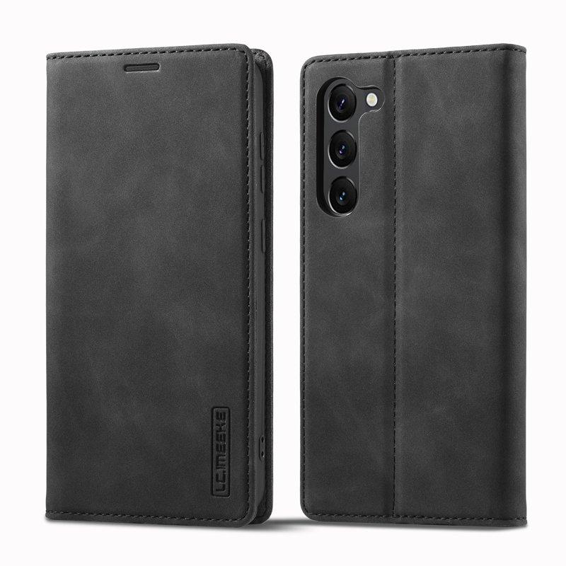 LC.IMEEKE Samsung Galaxy S24 Plånboksfodral Konstläder - Svart