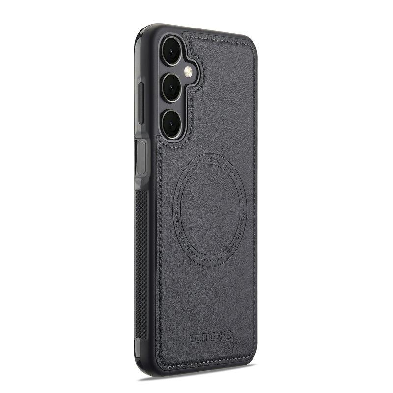 LC.IMEEKE Samsung Galaxy S25+ Fodral KonstLäder - Svart