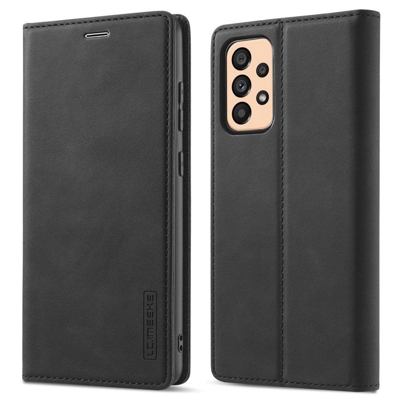 LC.IMEEKE Plånboksfodral Samsung Galaxy A33 5G - Konstläder - Svart
