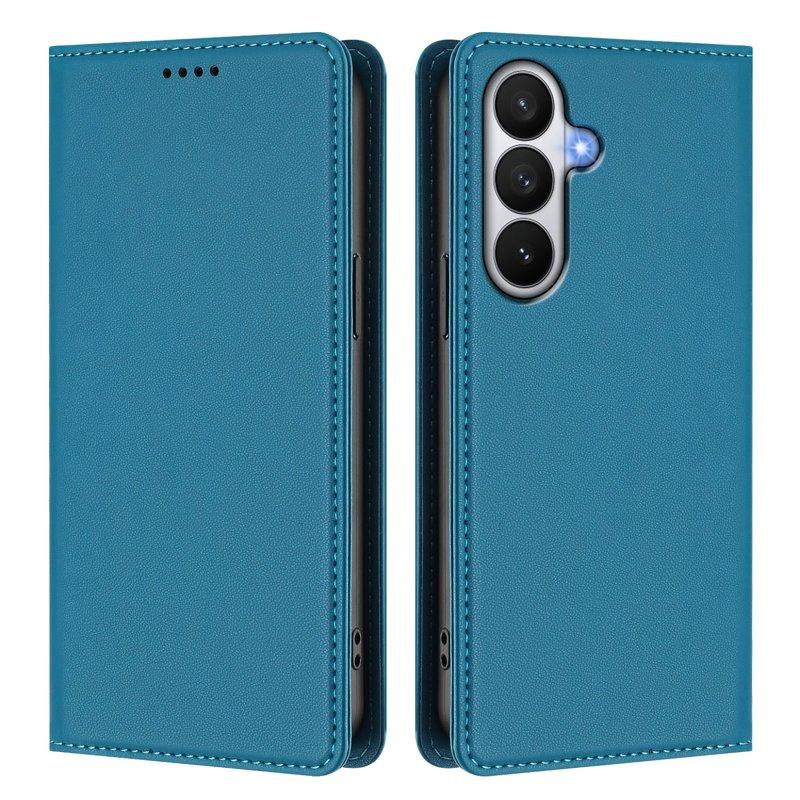 Plånboksfodral för Samsung Galaxy S26 Konstläder RFID - Sjöblå