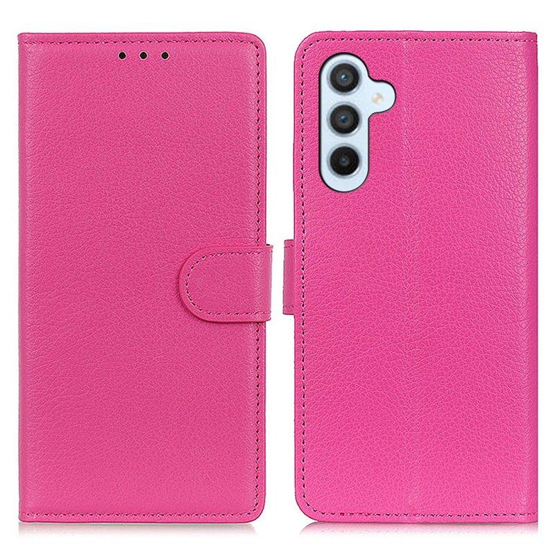 Plånboksfodral för Samsung Galaxy S26 Plus Konstläder - Rosa