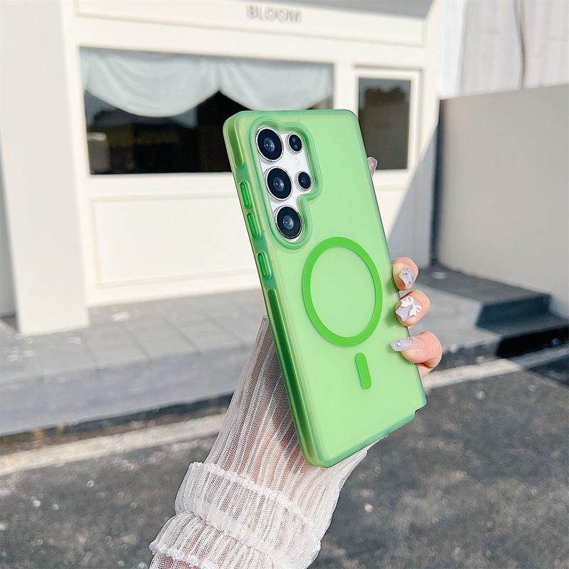 Mobilskal för Samsung Galaxy S26 Ultra Magnetiskt TPU + PC - Grön