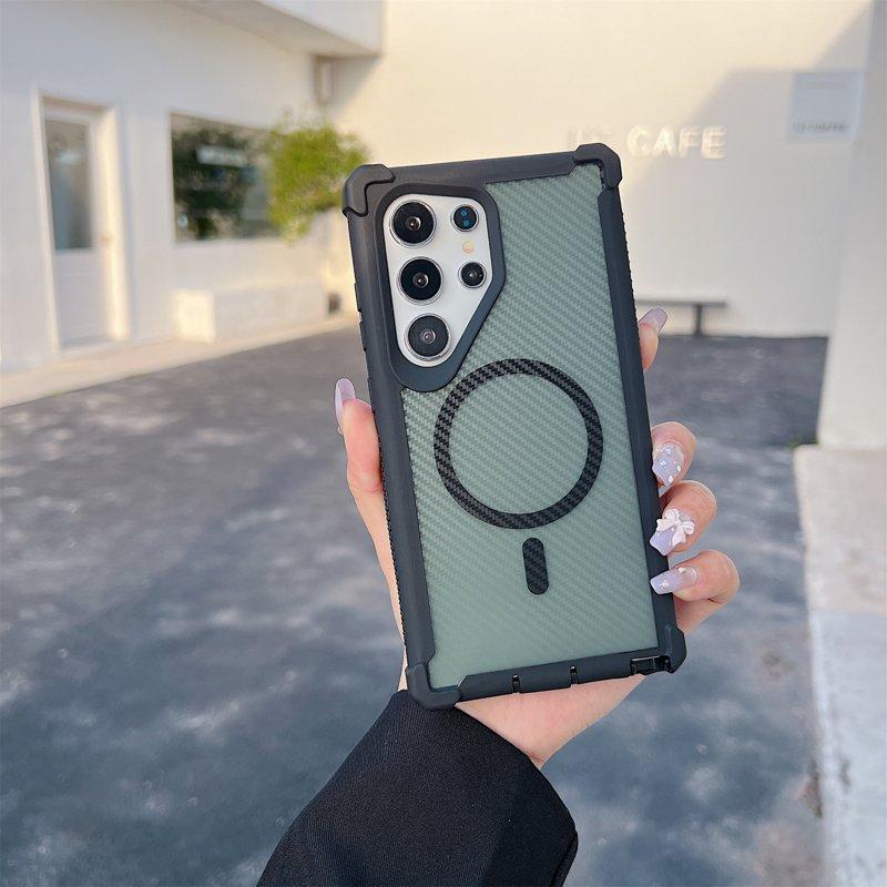 Mobilskal för Samsung Galaxy S26 Ultra Magnetiskt TPU PC - Svart