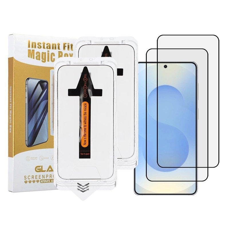 Skärmskydd för Samsung Galaxy S26 HD Klar Aluminiumglas - Svart