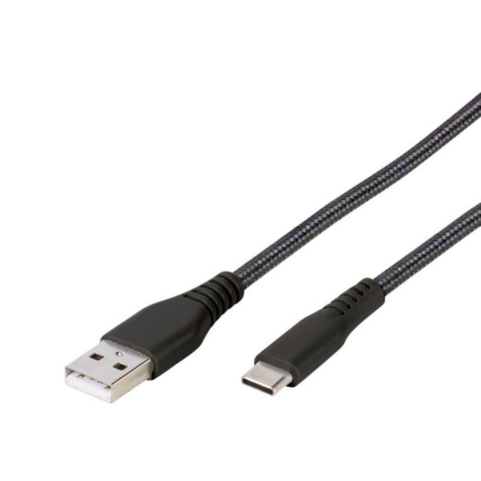 Vivanco - Vivanco Longlife USB-C/-A 2.0 kabel 1.5m Svart
