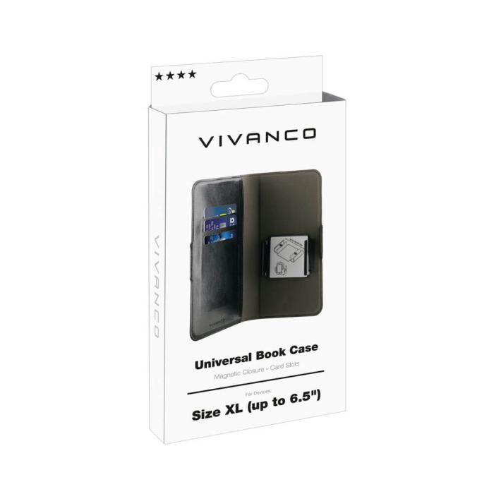 Vivanco - Vivanco Universal Plånboksfodral XL 3-kort Svart