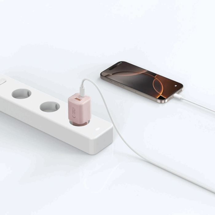 Tech-Protect - Tech-Protect Snabbladdare 33W NCM 2-Port QC3.0 - Rosa