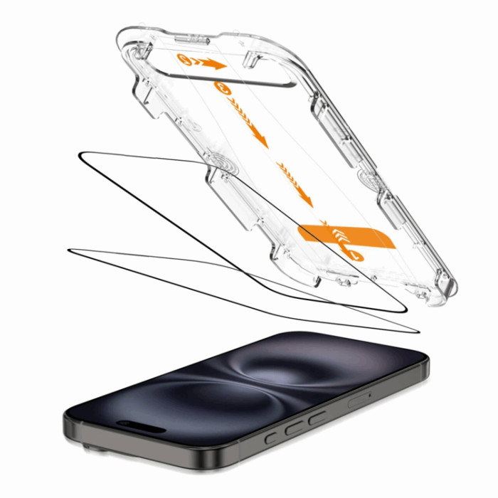 Tech-Protect - [2-Pack] Tech-Protect iPhone 15/16 Härdat Glas Skärmskydd Quick Set