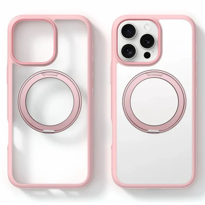 Torras - Torras iPhone 16 Pro Mobilskal Magsafe Ostand R Fusion - Rosa