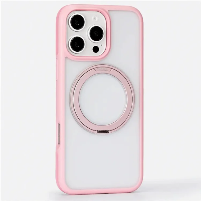 Torras - Torras iPhone 16 Pro Mobilskal Magsafe Ostand R Fusion - Rosa