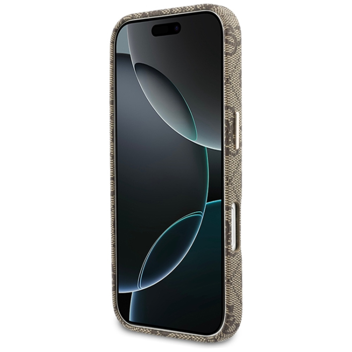 Guess - Guess Mobilskal För iPhone 17 MagSafe 4G Script - Brun