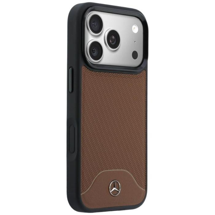 Mercedes - Mercedes Mobilskal För iPhone 17 Pro MagSafe Wood Effect - Kamel