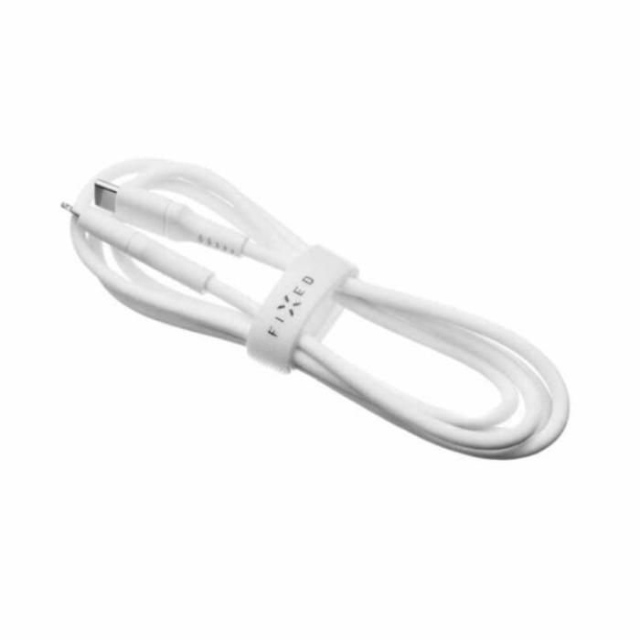 FIXED - FIXED USB-C Till Lightning Kabel Silicone 1.2m - Vit