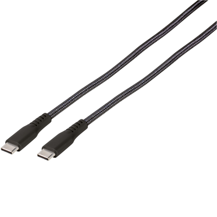 Vivanco - Vivanco Longlife USB-C/C 2.0 kabel 0.5m Svart