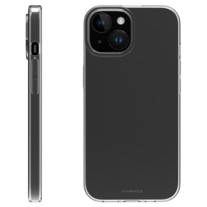 Vivanco - Vivanco Slim TPU skal iPhone 15/14 Plus Transparent