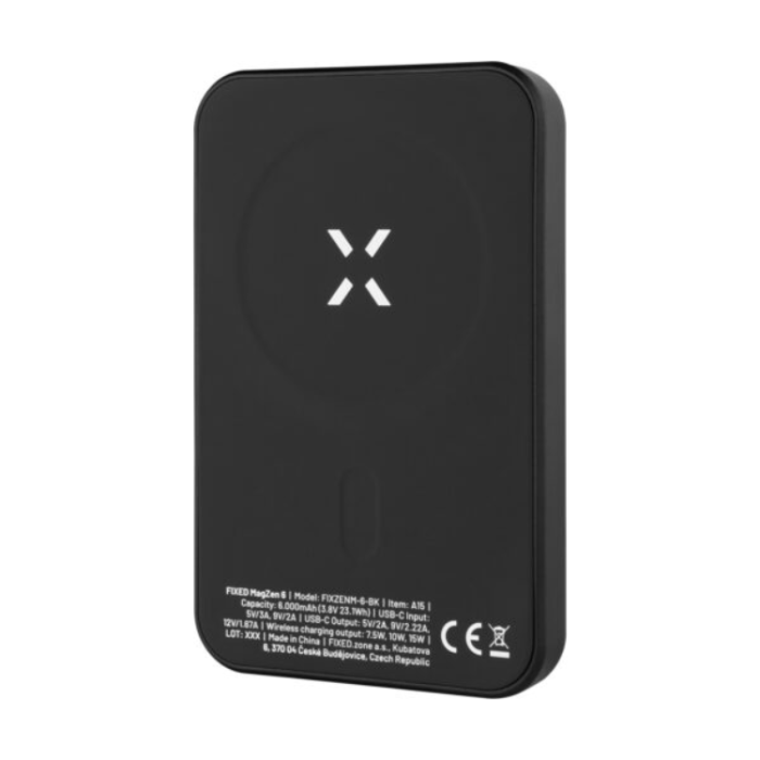 FIXED - Fixed Trådlös Powerbank 10000 mAh MagZen - Svart