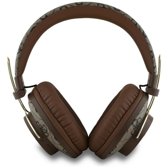 Guess - Guess Over-Ear Hörlurar Bluetooth ENC Metal 4G Logo - Brun