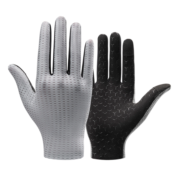 Rockbros - Rockbros Andas Cykelhandskar med Full Finger, Storlek: XL - Grå