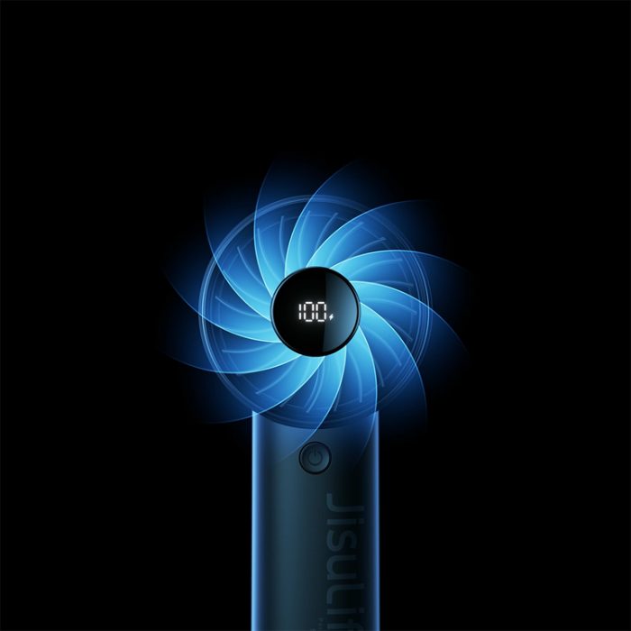 Jisulife - Jisulife Bärbar USB Handfläkt 5000 mAh Life4 - Svart