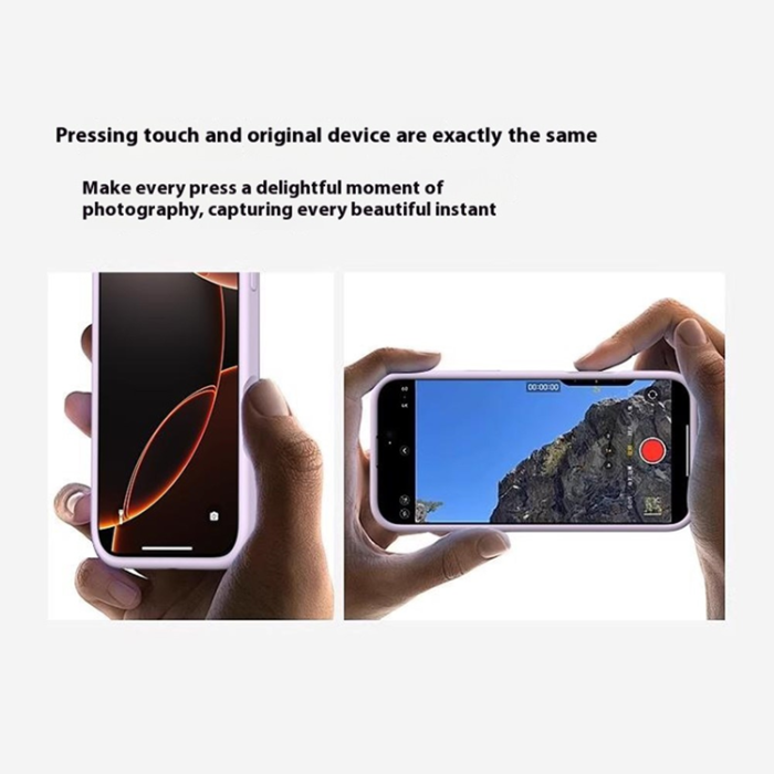 A-One Brand - iPhone 16 Pro Max Mobilskal MagSafe Liquid Silikon Microfiber - Röd