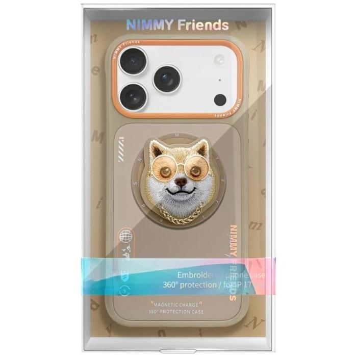 NIMMY - Nimmy iPhone 17 Pro Max Mobilskal MagSafe Glasses Cool Dog - Beige