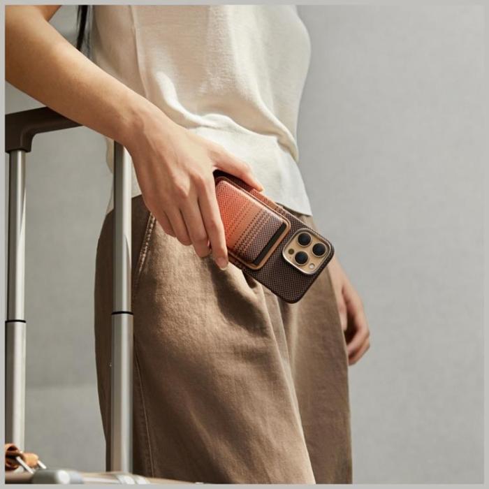 PITAKA - PITAKA MagSafe Korthållare Woven Plånbok - Sunset