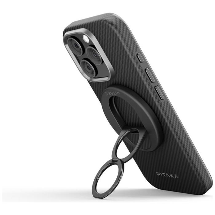 PITAKA - PITAKA MagSafe Mobilhållare MagEZ Grip 3 - Svartgrå