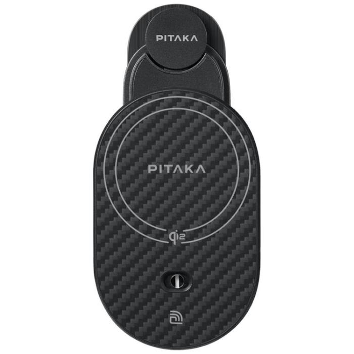 PITAKA - PITAKA Qi2 MagSafe Bilhållare med Trådlös Laddning MagEZ Pro 2 Tesla