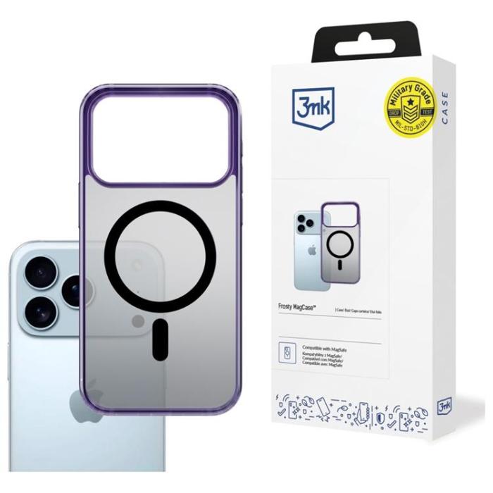 3MK - 3MK iPhone 17 Pro Max Mobilskal MagSafe Frosty - Lila